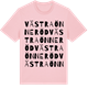 Pink Cotton t-shirt med Västra Önneröd ordlek t-shirt