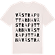 Vintage White t-shirt med Västra Puttarna ordlek t-shirt