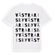 White t-shirt med Västra Risby ordlek t-shirt