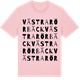 Pink Cotton t-shirt med Västra Rörbäck ordlek t-shirt