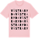 Pink Cotton t-shirt med Västra Ryda ordlek t-shirt