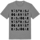 Mid Heather Gray t-shirt med Västra Sjögar ordlek t-shirt