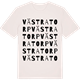Vintage White t-shirt med Västra Torp ordlek t-shirt
