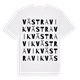 White t-shirt med Västra Vik ordlek t-shirt