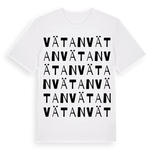 Vätan ordlek t-shirt – ekologisk bomull t-shirt från Pinshirt