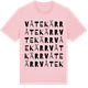 Pink Cotton t-shirt med Våtekärr ordlek t-shirt