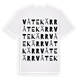 White t-shirt med Våtekärr ordlek t-shirt