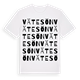 White t-shirt med Vätesön ordlek t-shirt