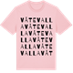 Pink Cotton t-shirt med Våtevalla ordlek t-shirt