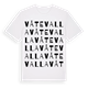 White t-shirt med Våtevalla ordlek t-shirt