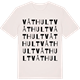 Vintage White t-shirt med Våthult ordlek t-shirt