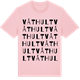 Pink Cotton t-shirt med Våthult ordlek t-shirt