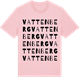 Pink Cotton t-shirt med Vattenberg ordlek t-shirt