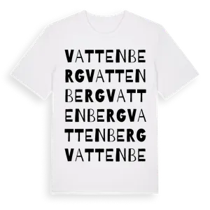 Vattenberg ordlek t-shirt – ekologisk bomull t-shirt från Pinshirt