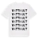 White t-shirt med Vatthult ordlek t-shirt