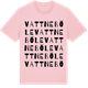 Pink Cotton t-shirt med Vattneböle ordlek t-shirt