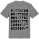 Mid Heather Gray t-shirt med Vattneröd ordlek t-shirt