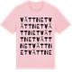 Pink Cotton t-shirt med Vättnet ordlek t-shirt