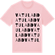 Pink Cotton t-shirt med Vatuland ordlek t-shirt
