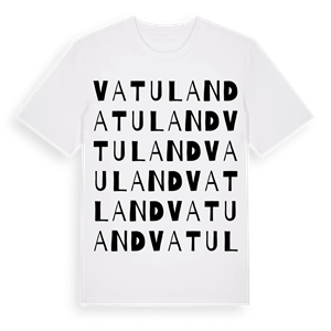 Vatuland ordlek t-shirt – ekologisk bomull t-shirt från Pinshirt