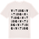 Vintage White t-shirt med Vatunga ordlek t-shirt