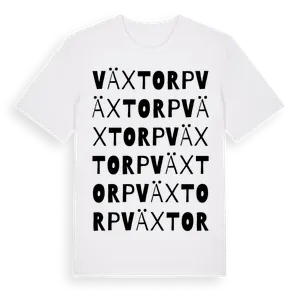 Växtorp ordlek t-shirt – ekologisk bomull t-shirt från Pinshirt