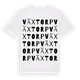 White t-shirt med Växtorp ordlek t-shirt