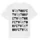 White t-shirt med Växtorpet ordlek t-shirt