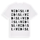 White t-shirt med Vedåsla ordlek t-shirt