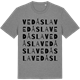 Mid Heather Gray t-shirt med Vedåsla ordlek t-shirt
