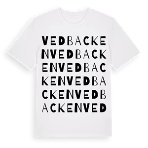 Vedbacken ordlek t-shirt – ekologisk bomull t-shirt från Pinshirt