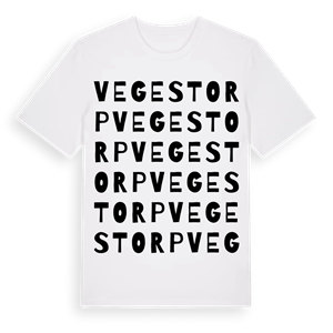 Vegestorp ordlek t-shirt – ekologisk bomull t-shirt från Pinshirt