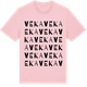 Pink Cotton t-shirt med Veka ordlek t-shirt