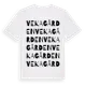 White t-shirt med Vekagården ordlek t-shirt