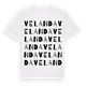 White t-shirt med Velanda ordlek t-shirt