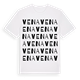 White t-shirt med Vena ordlek t-shirt