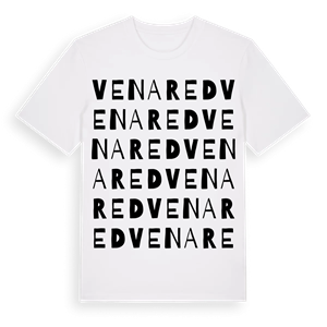 Venared ordlek t-shirt – ekologisk bomull t-shirt från Pinshirt