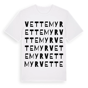 Vettemyr ordlek t-shirt – ekologisk bomull t-shirt från Pinshirt