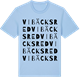 Blue Soul t-shirt med Vibäcksred ordlek t-shirt