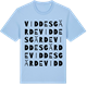 Blue Soul t-shirt med Viddesgärde ordlek t-shirt