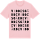 Pink Cotton t-shirt med Viddesgärde ordlek t-shirt