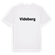 White t-shirt med Videberg fetstil t-shirt