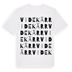 Videkärr ordlek t-shirt – ekologisk bomull t-shirt från Pinshirt