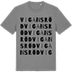Mid Heather Gray t-shirt med Vigansröd ordlek t-shirt