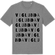 Mid Heather Gray t-shirt med Viglunda ordlek t-shirt
