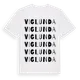 White t-shirt med Viglunda ordlek t-shirt