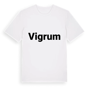 Vigrum fetstil t-shirt – ekologisk bomull t-shirt från Pinshirt