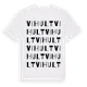 White t-shirt med Vihult ordlek t-shirt