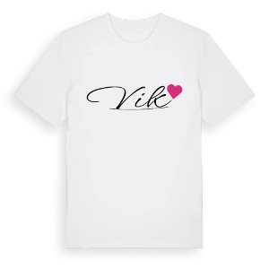 Vik hjärta t-shirt – ekologisk bomull t-shirt från Pinshirt
