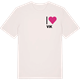 Vintage White t-shirt med Jag älskar Vik t-shirt litet tryck